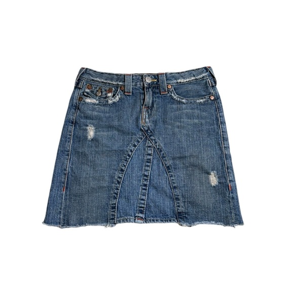 Early 00s True Religion Denim Skirt - Picture 1 of 6